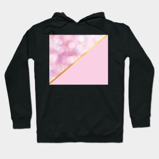 Pink and gold abstract bubbly Hoodie